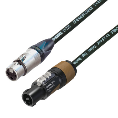 Speakon to Female XLR Speaker Lead Neutrk Klotz Core Cable