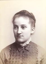 1890 s Young Pretty Young Lady School Girl VTG CABINET CARD PHOTO Lancaster PA