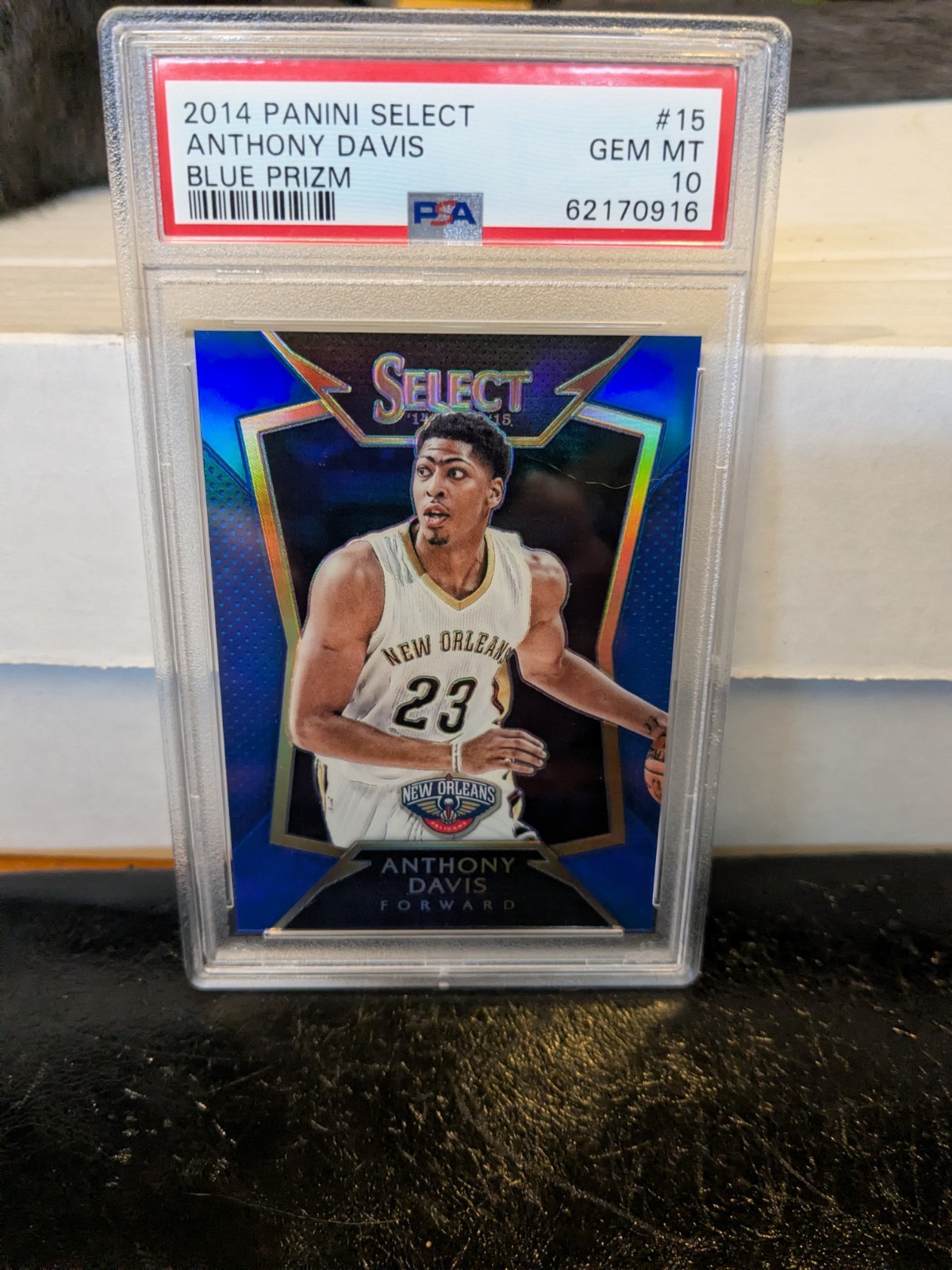 2014-15 Panini Select #15 Anthony Davis Blue Prizm /249 PSA 10 GEM MT Pelicans