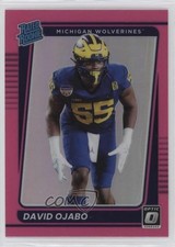 2022 Panini Chronicles Draft Picks Pink Prizm David Ojabo #6 rf2