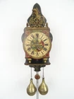 Vintage Antique Warmink Wuba Twentse Ros Dutch Wall Clock 8 day Old Clock
