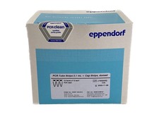 (120/Pk) EPPENDORF 0.1mL PCR Tube Strips w/ Domed Cap Strips 10x12 0030124812