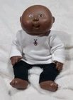 Vintage Cabbage Patch Kids 9" Doll African American Black w/Brown Eyes w/clothes