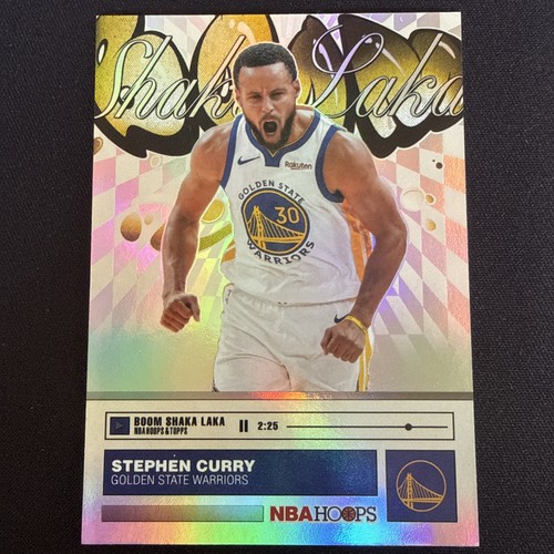 Stephen Curry #BO-5 2025 Topps NBA Hoops Boom Shaka Laka card