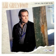 Lee Greenwood Signed Autographed Record Album LP ACOA PSA