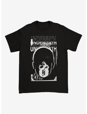 Underoath Upside Down Skull T-Shirt Post-Hardcore Metalcore Band Merch 1 Side