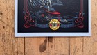 Guns N Roses - Rare "Skeleton Surfer" Lithograph  San Diego - August 22nd 2016 — photo 2
