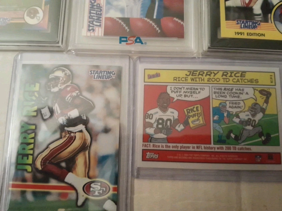 Jerry Rice 3/Starting lineup 91,92 -1997 PSA/SGC Mint 9/7/5+ HOF 49ERS LOW POP - Image 3 of 4