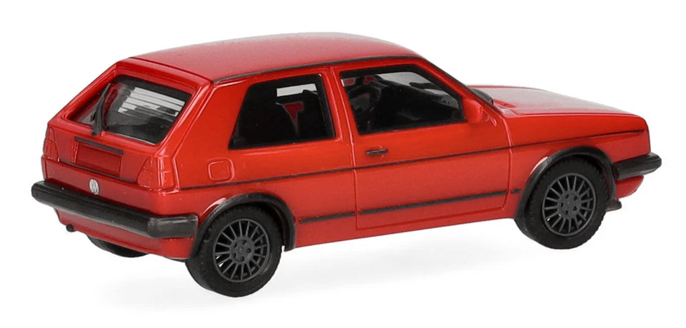 HERPA - Voiture de couleur rouge métallisé - VOLKSWAGEN Golf II GTI tornado -... - Photo 2/4