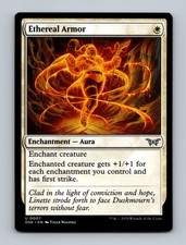 Ethereal Armor Duskmourn: House of Horror Non-Foil MTG NM