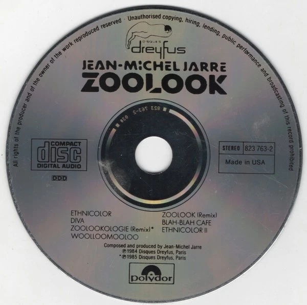 1 CENT CD Jean-Michel Jarre – Zoolook / - Image 3 of 3