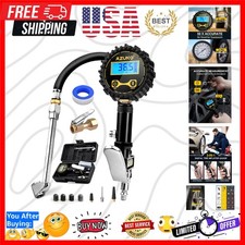 Digital Tire Inflator with Pressure Gauge, 200 PSI, Heavy Duty Air Compressor...