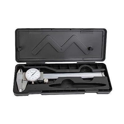 HFS(R) 0 - 6'' Carbon Steel 4 Way Imperial Dial Caliper .001'' Shock Proof