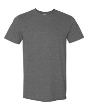 Gildan 6pack Grey Solid Soft Style Short Sleeve Blank Tee T-Shirt XL G640000