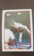 1989 Topps Ron “The Gator” Guidry. #255 Card is in excellent condition.