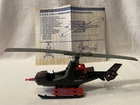 Vintage 1983 GI JOE ARAH  Cobra FANG HELICOPTER 100% Complete with Blueprints