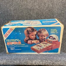 Vintage 1980s Star-2 Lovable Teaching Robot Children Education Toy with Box