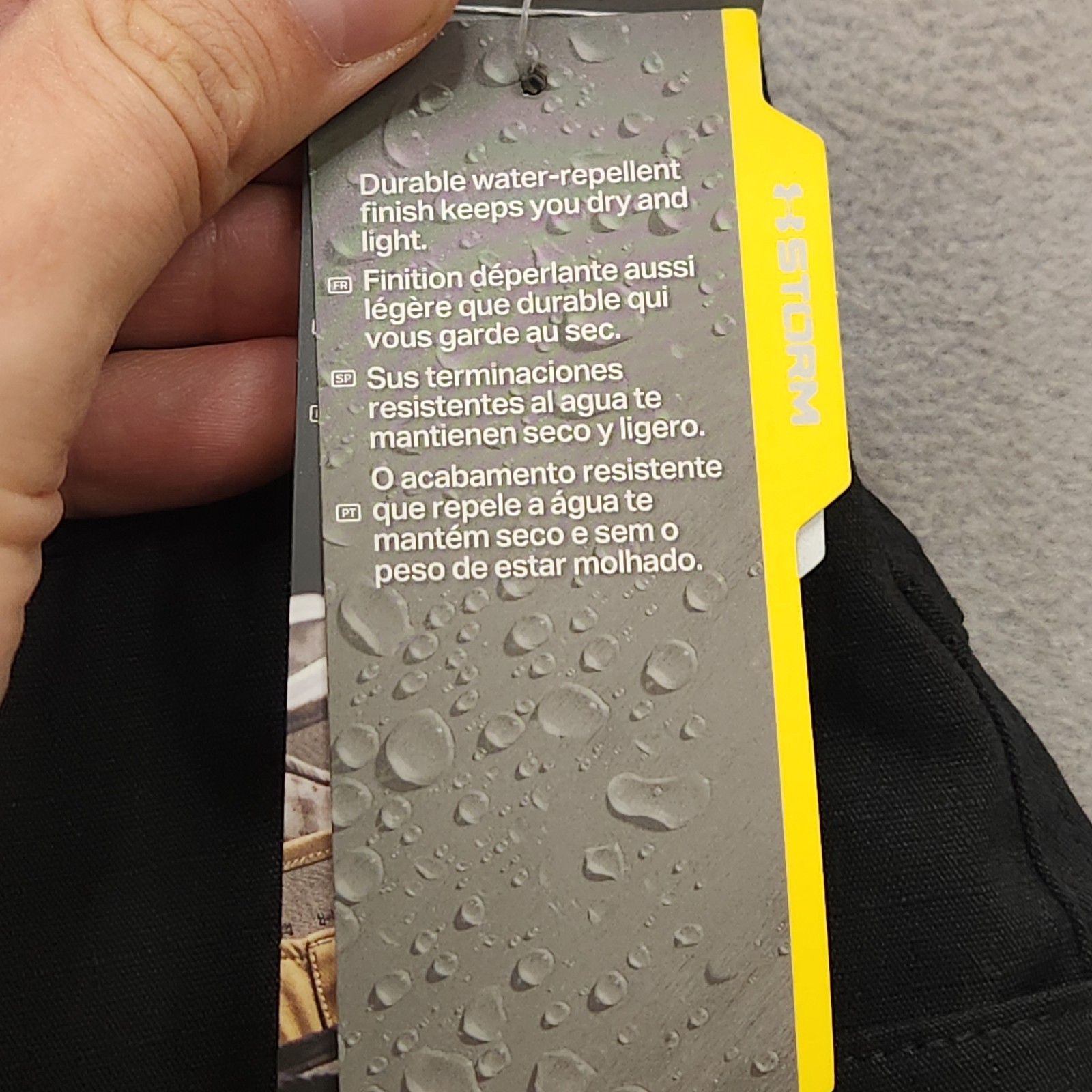 NWT Under Armour Storm Cargo Pants Men's 34x30 Black Loose Water Repellent thumbnail 4