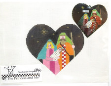 The Princess and Me Stable Family Stitch Guide Handpainted Needlepoint Canvas