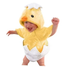 MOMMY'S NEW MAN Halloween Adorable Infant Hatching Chicken 9-12 Months Yellow