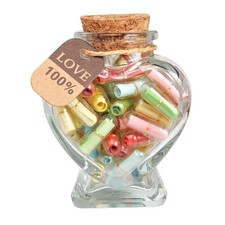 Capsule Letters Message in a Bottle,Lovely Notes Couples Gifts, Birthday Christm