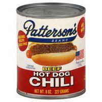 Patterson's Hot Dog Chili Sauce 8 Ounce Pack Best Chili for Hot Dogs and More