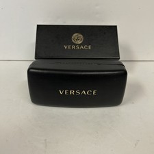 Versace Black Sunglasses Case w/ Lint Cloth - Come with Black Box