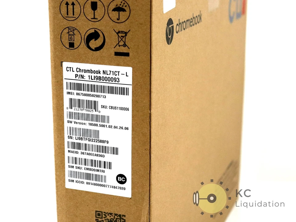 CTL Chromebook NL71CT-L  Touch Celeron N4020 4GB RAM 32Gb eMMC ChromeOS - Sealed - Image 2 of 3