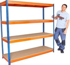 The Workplace Depot Heavy Duty Garage Shelving - 1800h X 1800w X 600d Mm,...