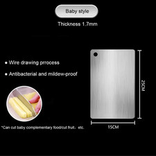 2025 New Stainless Steel Cutting Board, Heavy-Duty Double-Sided Cutting Board, S