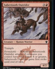 Sabertooth Outrider C Dragons of Tarkir 152 NM