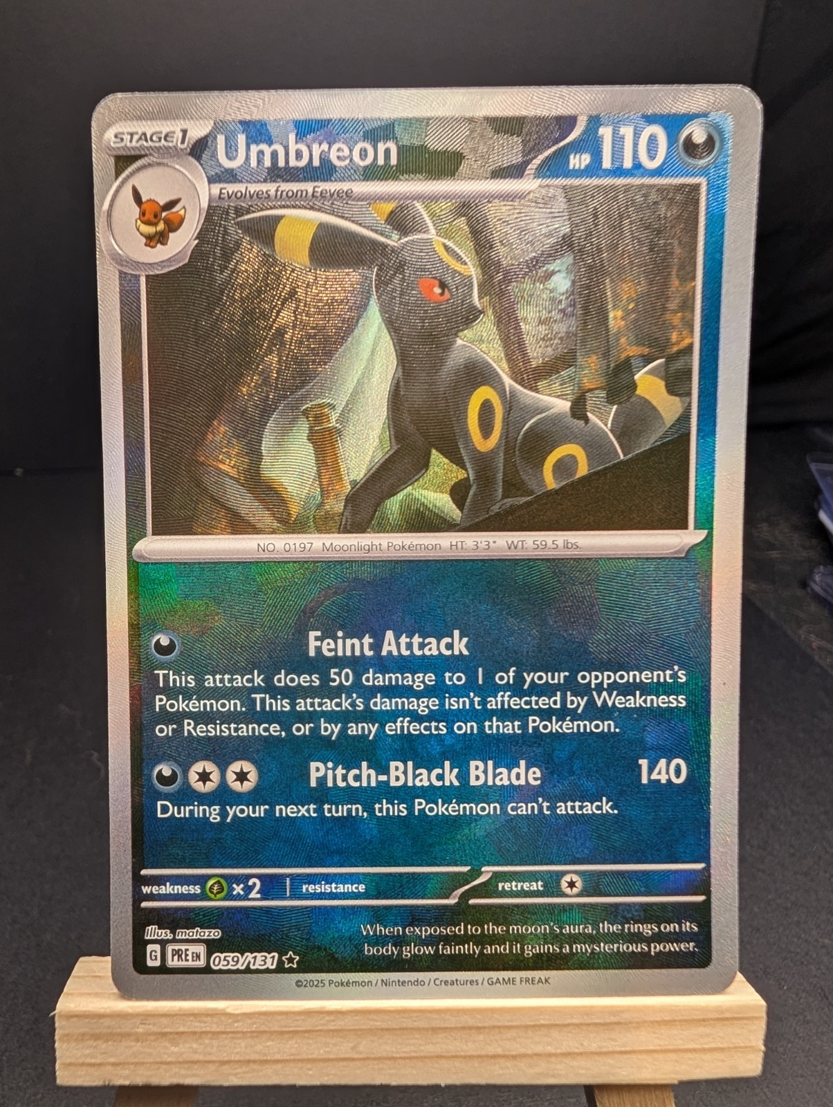 Pokémon Umbreon (Master Ball) 059/131 Sv: Prismatic Evolutions Holo 059/131 NM