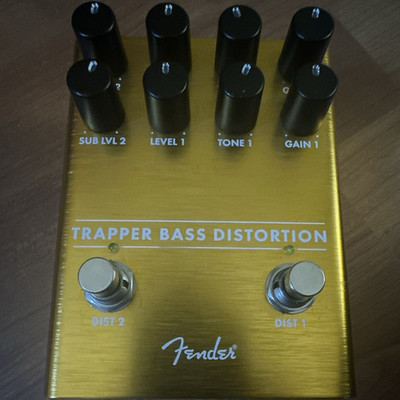 Fender Trapper Bass Distortion Analog Distortion Effects Pedal for Bass Guitar