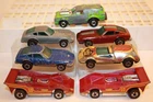 7 Vintage 1970's Hot Wheels Cars PINTO / DATSUN Z WHIZ / VICTORY / BUZZ-OFF