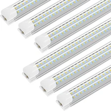 4FT LED Shop Light  60W 7200LM 6500K Super Bright 2-6Pack T8 LED Tube Lights ETL