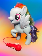 Hasbro My Little Pony MLP Singing Rainbow Dash Karaoke Mic Microphone Figure Toy