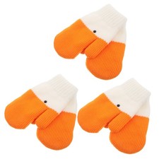 3 Pairs Thermal Mittens Adults Gloves for Driving Anti-slip Snow Mitts