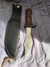 CUSTOM HAND CRAFTED FIXED BLADE KNIFE WITH SHEATH