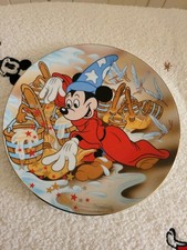 Disney Fantasia Limited Edition Plate 1940 Sorcerer Mickey Mouse  Fantastic Cond