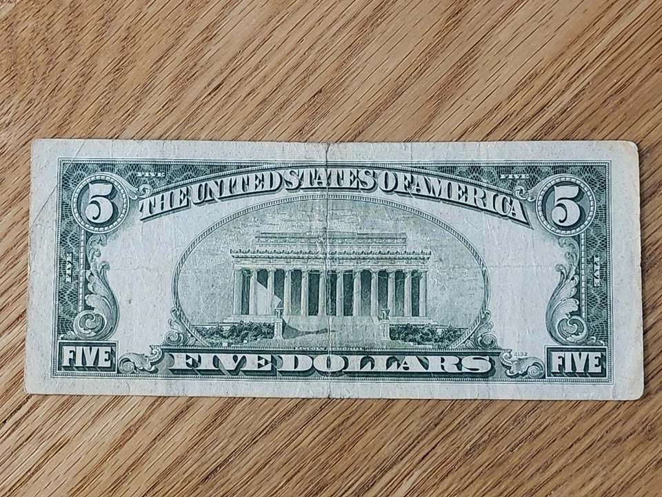 1950 A $5 "STAR NOTE" SAN FRANCISCO DISTRICT L03172287* - Image 2 of 4