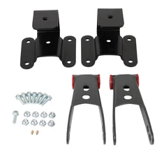 Shackles Hangers Lowering Kit For 1994-2002 Dodge RAM 2500 3500 2WD 2"-4" Drop