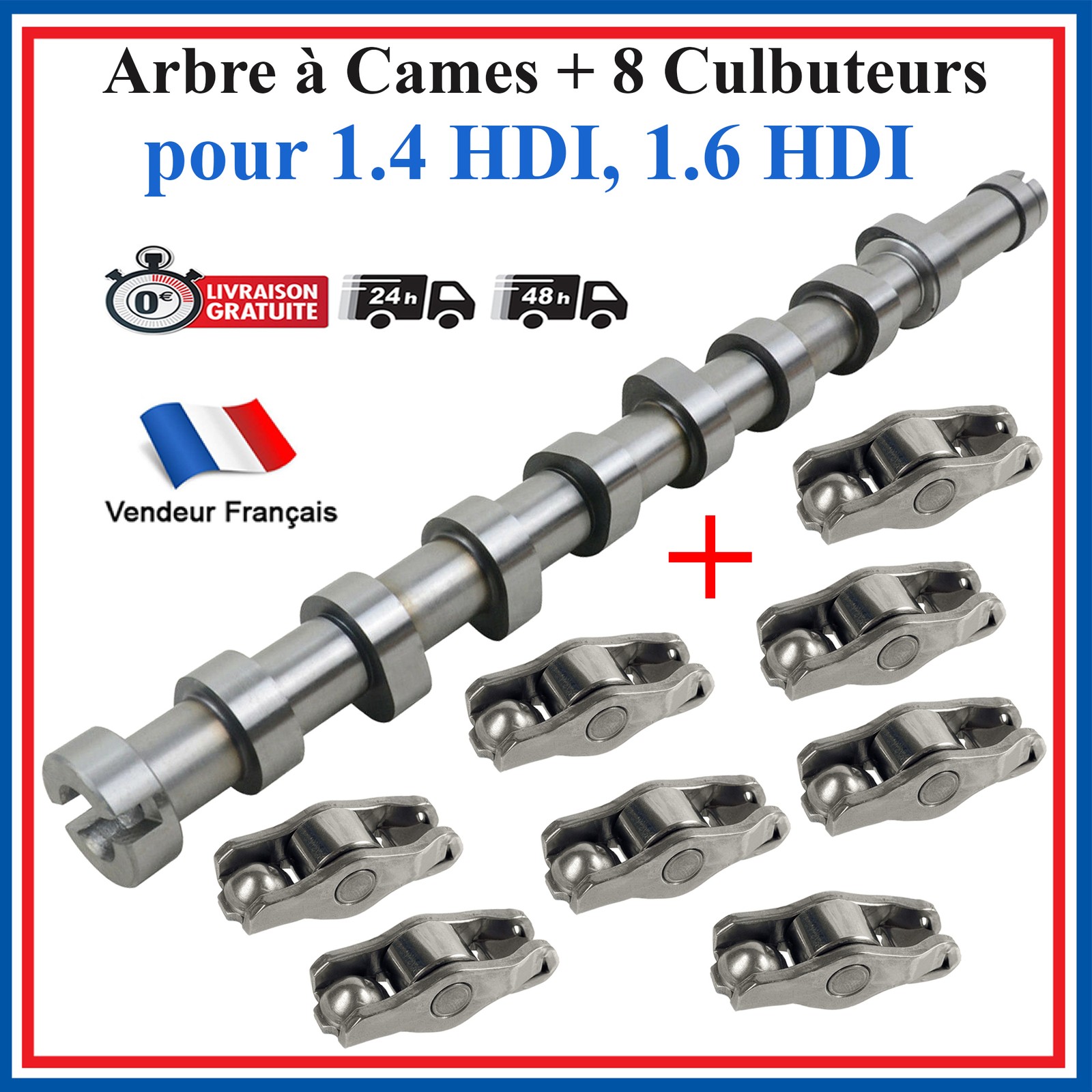 Arbre à came de distribution FORD 1.4 1.5 1.6 TDCi 1489316 AV6Q6250BA pour culasse
