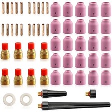 58 PCS TIG Welding Torch Kit 040" 1/8" Gas Lens Setup 58 Pack TIG welding kit