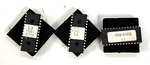 EPROM CHIPS, 1599-9143C L2, 1599-914B L1, 1599-9172A L3, SET OF 3