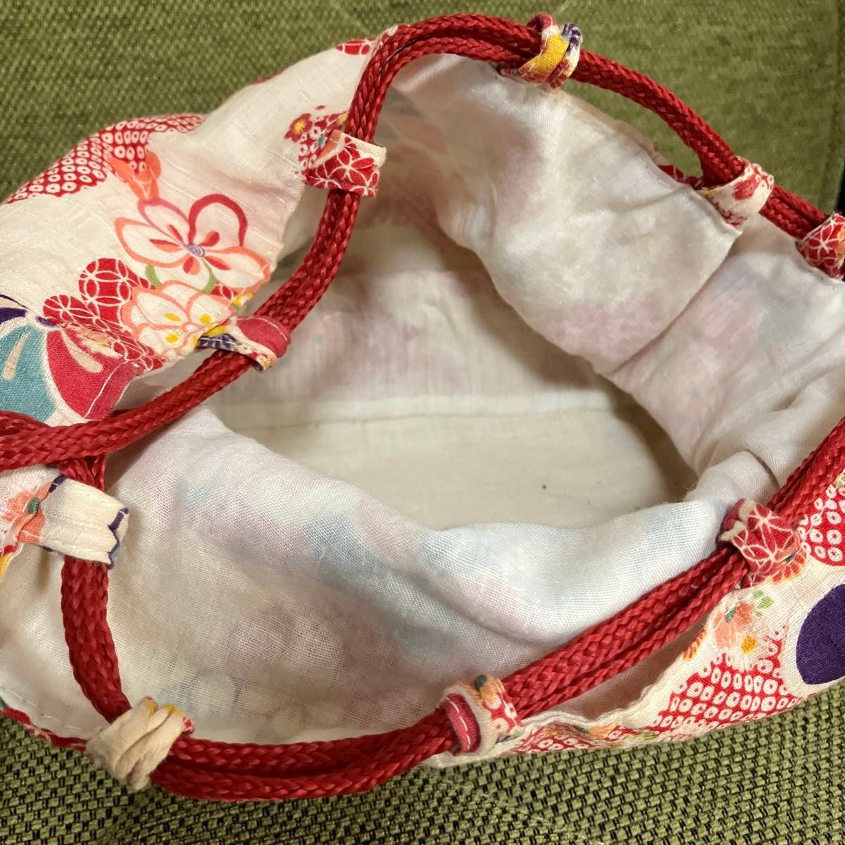 Summer basket Japanese pattern drawstring bag - image 2