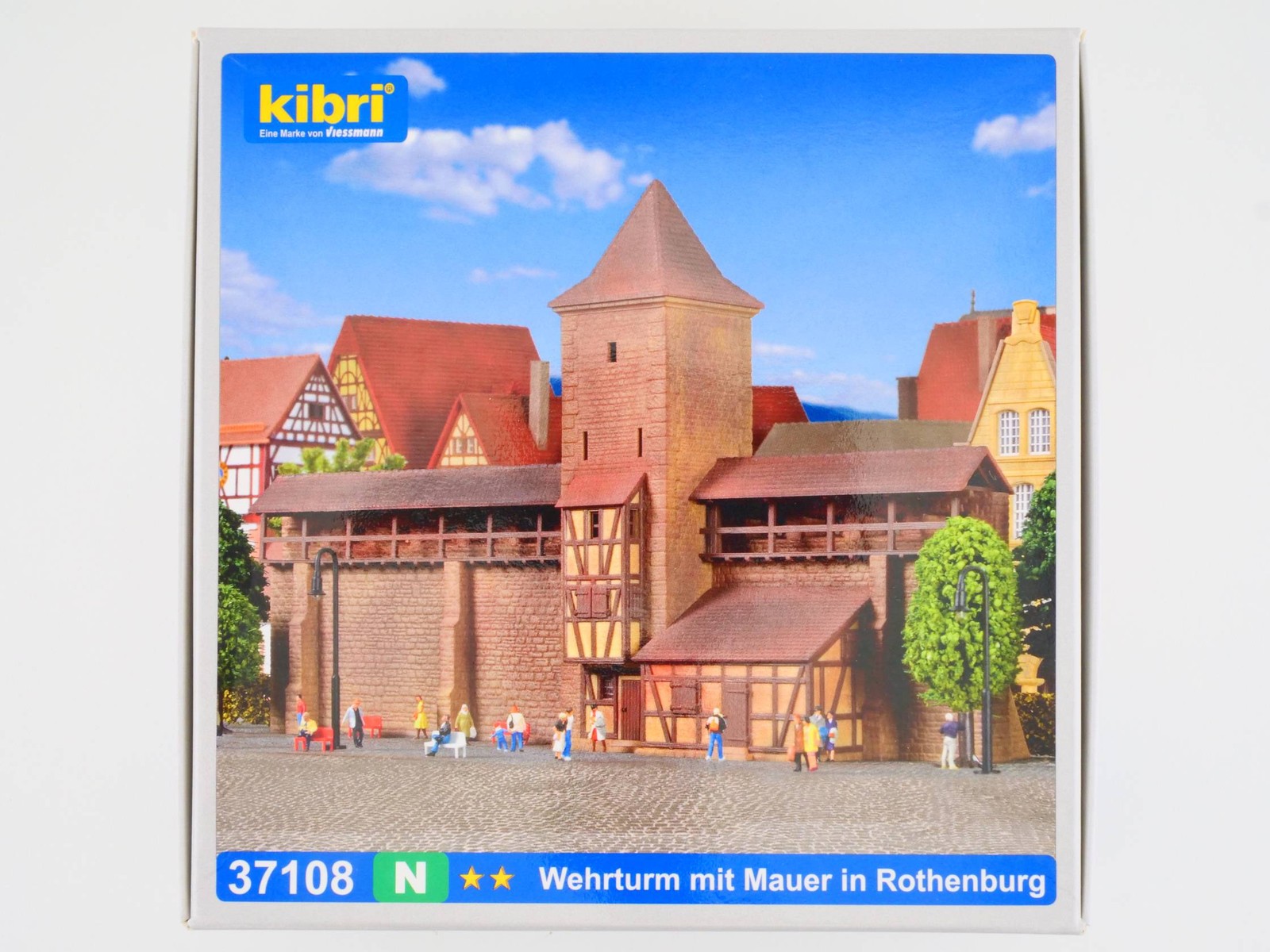 Kibri 37108 N Watchtower With Wall In Rothenburg Unbuilt Mint! OVP 1706-07-22
