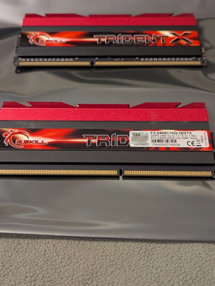 16GB G.Skill Trident X 4x4GB DDR3 2400 MHz CL10 1.65V F3-2400C10Q-16GTX - Image 4 of 4