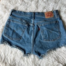 Levi's 501 High Rise Denim Cut Off Shorts - 30