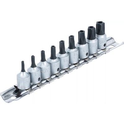 Bit-Einsatz-Satz TS-Profil (für Torx Plus) Fünfstern mit Bohrung 1/4''  TS10-TS50