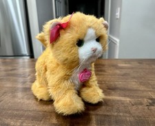 FurReal Friends Daisy Play With Me Orange Cat Plush Interactive Toy Hasbro Works